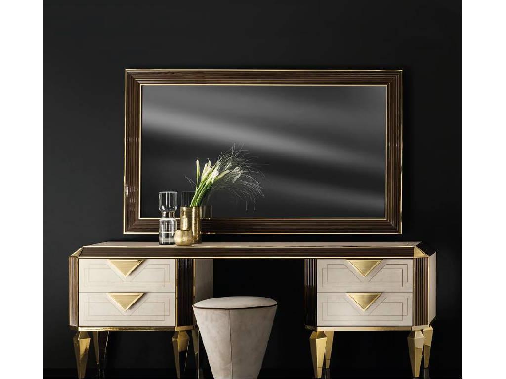 Arredo Classic: Diamante: зеркало большое (слоновая кость, вяз, золото)