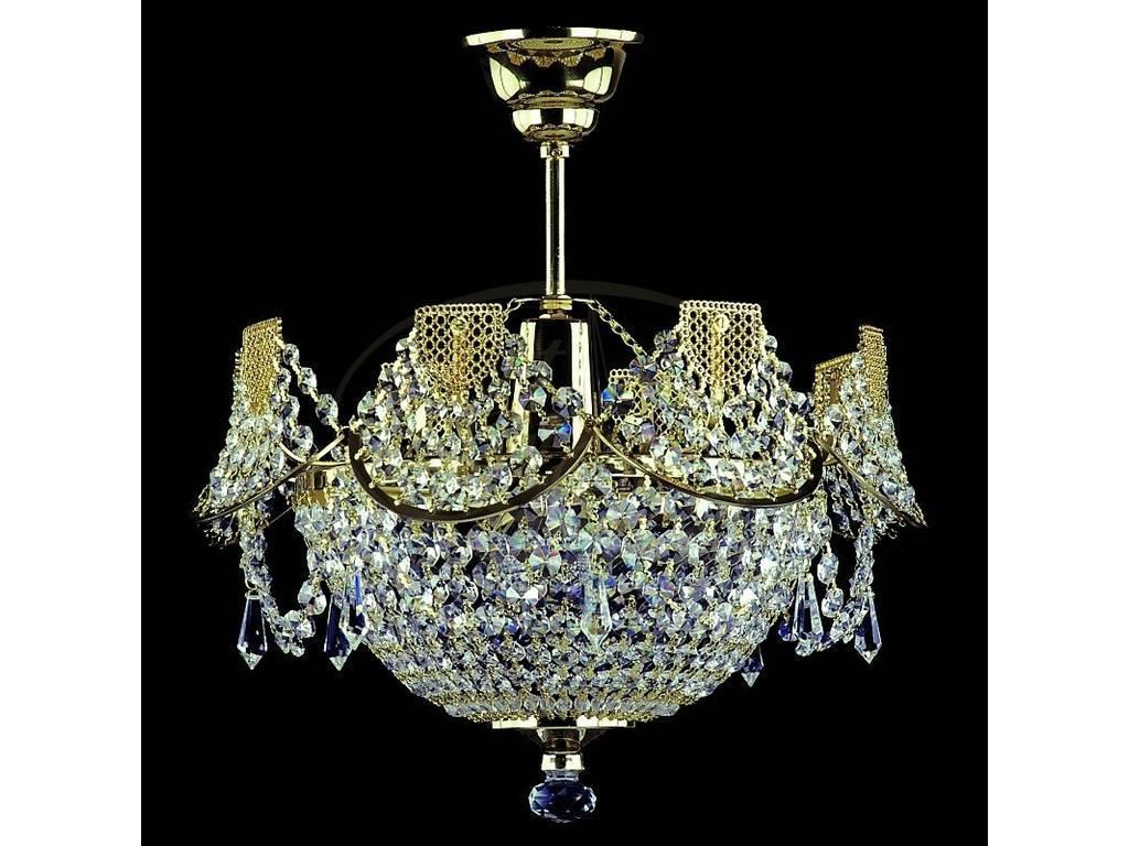 Artglass: люстра IRENA II (шлифованная латунь) 1x60 W