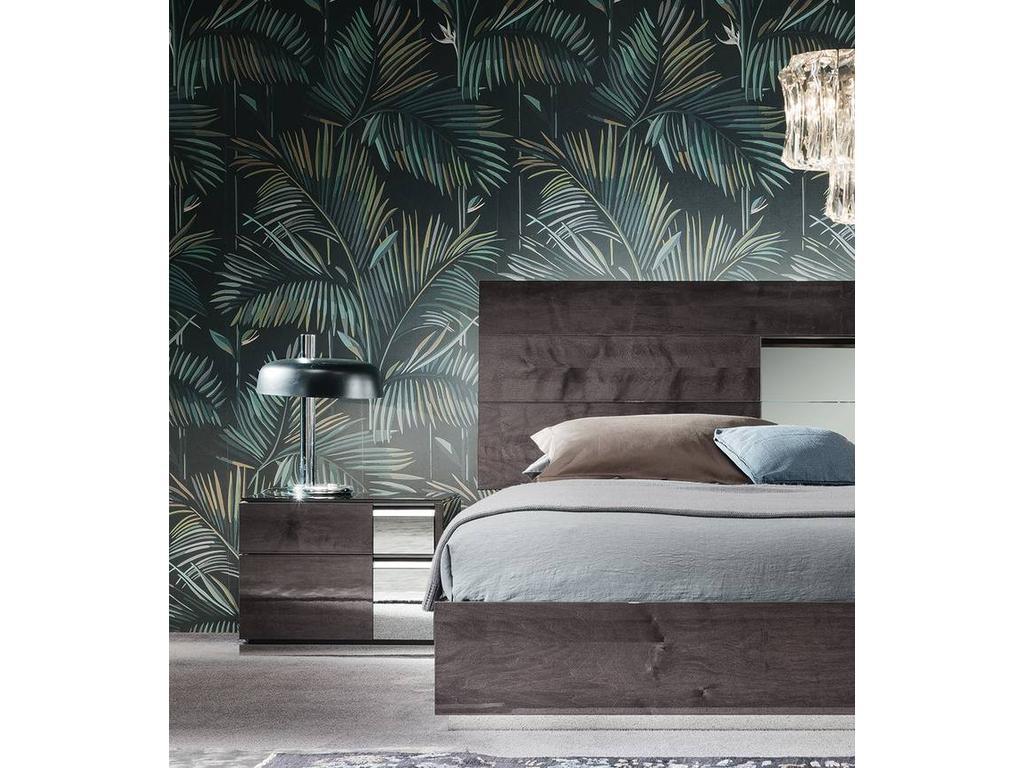 ALF: Heritage: тумба прикроватная  правая (dark velvet birch high gloss)
