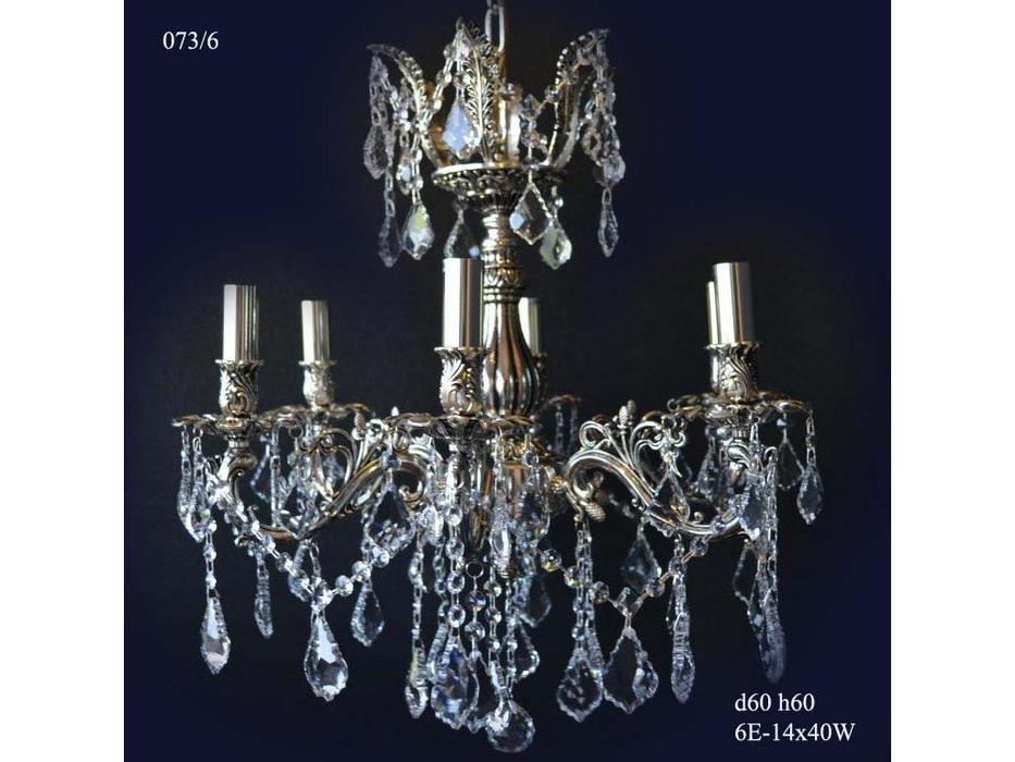 люстра подвесная Arpe Luz-I    [315934] черное серебро, хрусталь