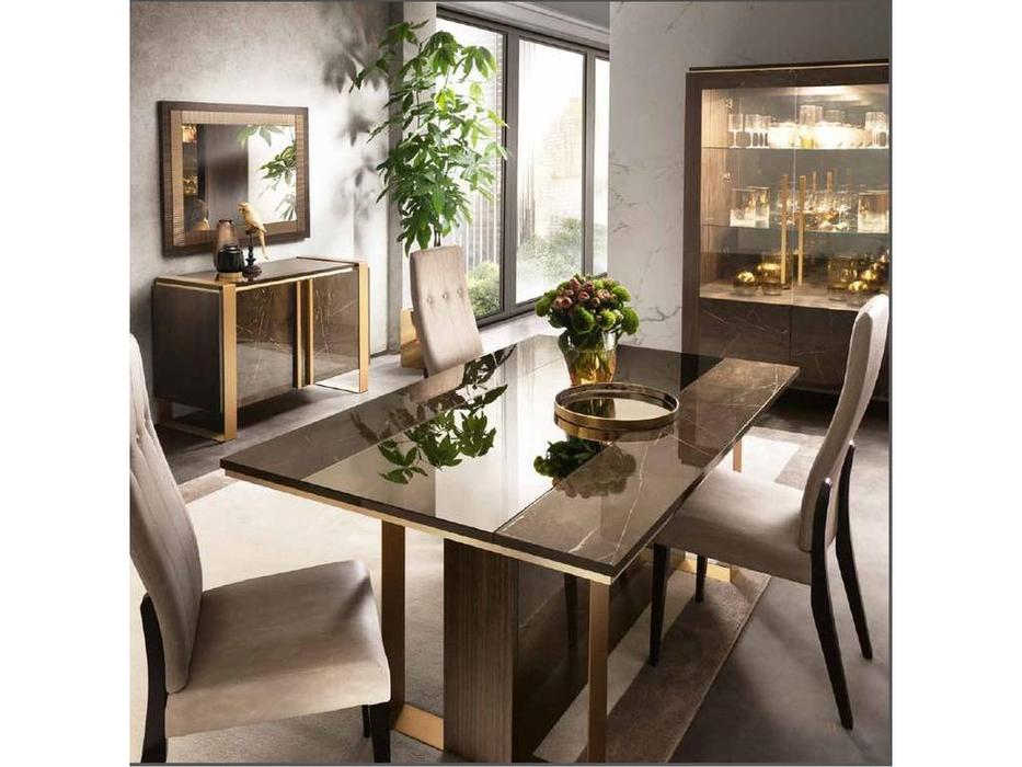 Arredo Classic: Essenza: стол обеденный не раскладной (венге, коричневый, золото)