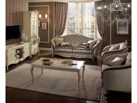 Arredo Classic: Tiziano: стол журнальный (слоновая кость с золотом)