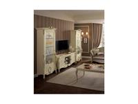 Arredo Classic: Tiziano: витрина 1 дверная правая, левая (слоновая кость с золотом)