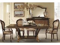 Arredo Classic: Sinfonia: стол обеденный раскладной (орех, золото)