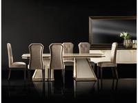 Arredo Classic: Diamante: стол обеденный раскладной (слоновая кость, вяз, золото)
