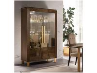 Arredo Classic: Essenza: витрина 2 дверная (венге, коричневый, золото)