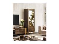 Arredo Classic: Essenza: витрина 1 дверная правая (венге, коричневый, золото)