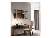 Arredo Classic: Essenza: полка навесная (венге, коричневый, золото)