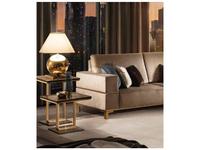 Arredo Classic: Essenza: стол кофейный h.65 (венге, коричневый, золото)