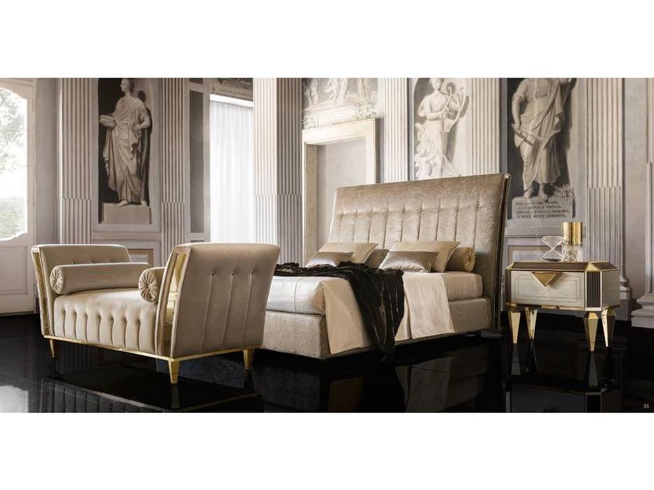 Arredo Classic: Diamante: кровать 180х200 с мягк-м каркасом кат. В (слоновая кость)