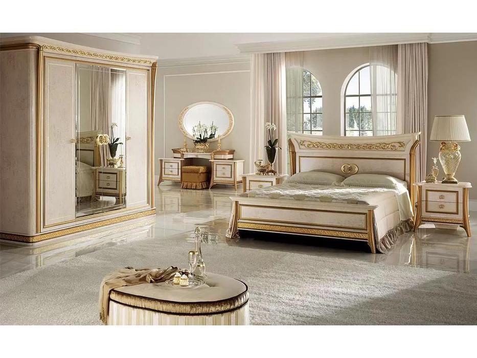 Arredo Classic: Melodia: кровать 180х200 King  (слоновая кость, золото)