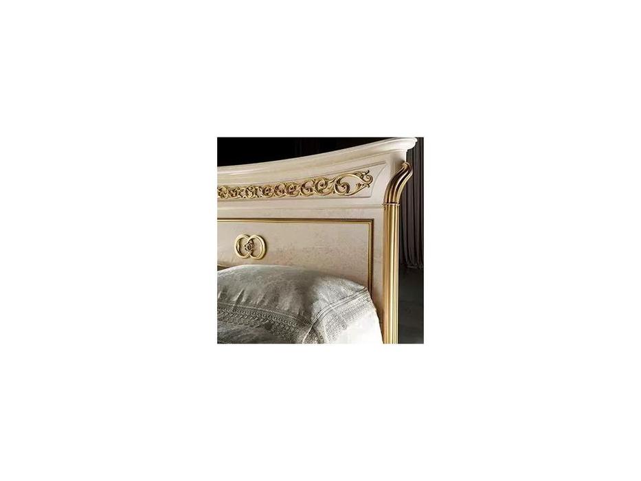 Arredo Classic: Melodia: кровать 180х200 King  (слоновая кость, золото)