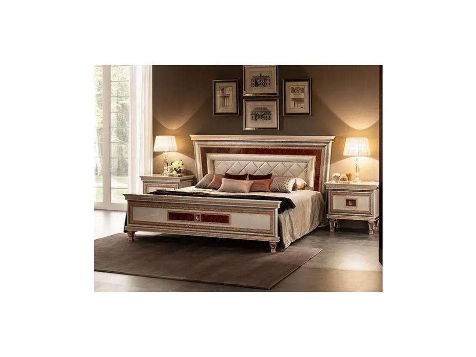 Arredo Classic: Dolce Vita: кровать мягкая 160х200   (крем, золото)