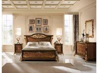 Arredo Classic: Sinfonia: кровать 180/200х200  (орех, золото)
