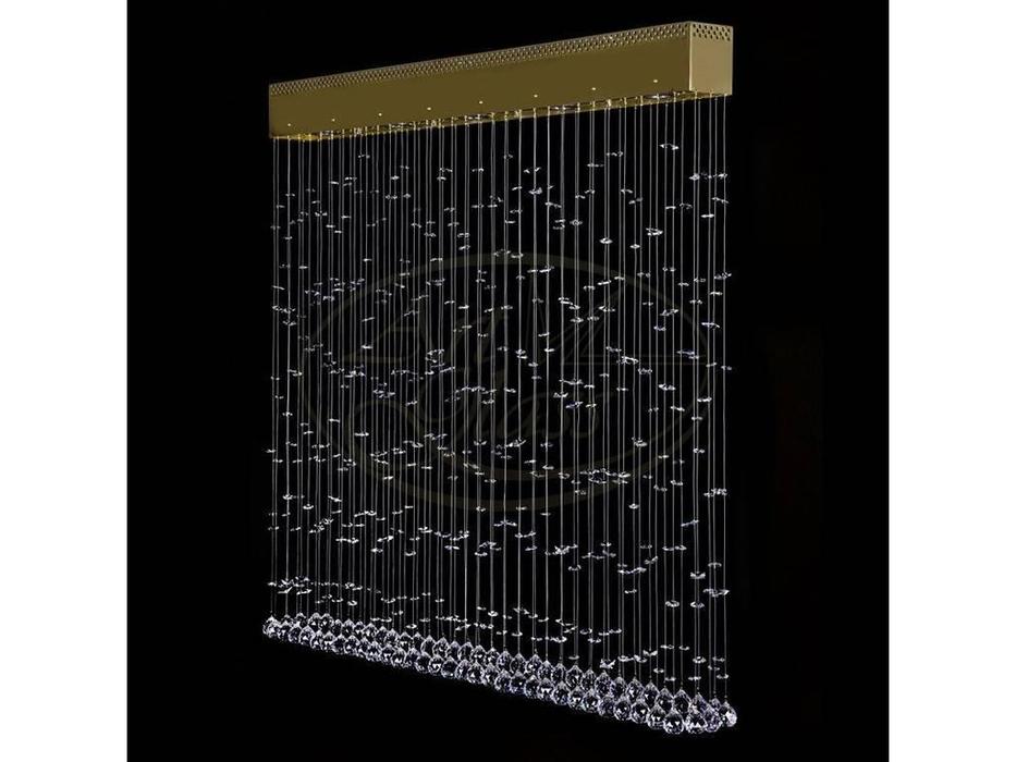 Artglass: люстра CURTAIN III (шлифованная латунь) 5x25