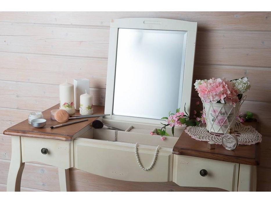 Mobilier de Maison: Provence: стол туалетный  с зеркалом (молочный)