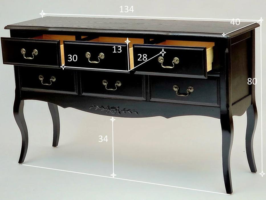 Mobilier de Maison: Provence: консоль  (черный со старением)