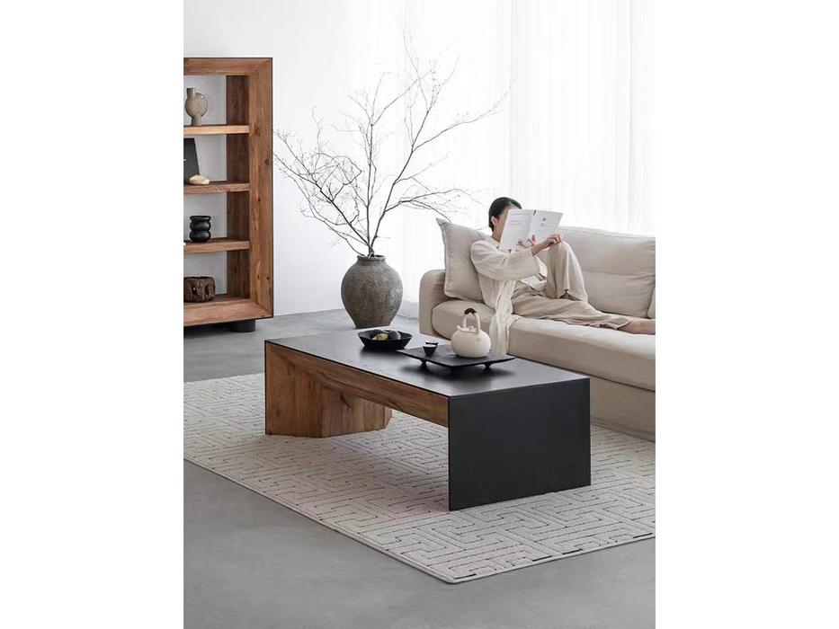 Mobilier de Maison: Wooden Vintage Loft: стол кофейный (чёрный, коричневый)