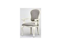 Mobilier de Maison: Provence: стул с подлокотниками  с эффектом старения (молочный)