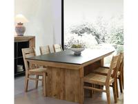 Mobilier de Maison: Wooden Vintage Loft: стол обеденный  не раскладной (дуб, черный)