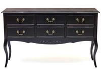 Mobilier de Maison: Provence: консоль 6 ящиков (черный со старением)