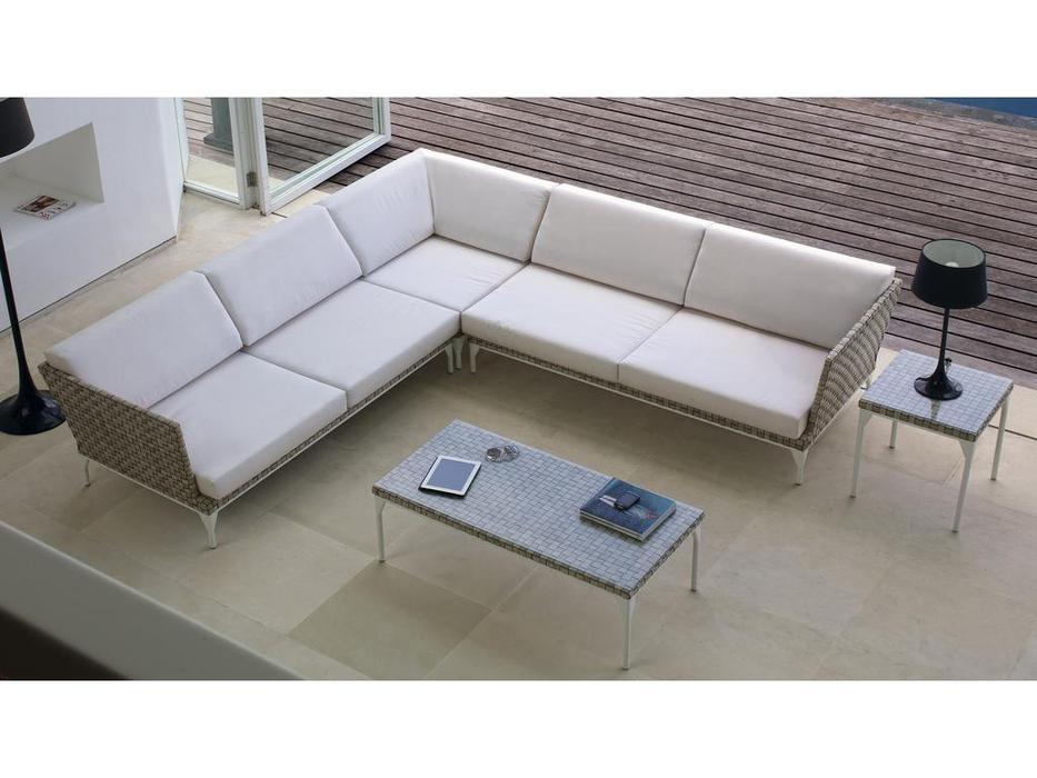Skylinedesign: Brafta: модуль  с подлокотником левый (Seashell)