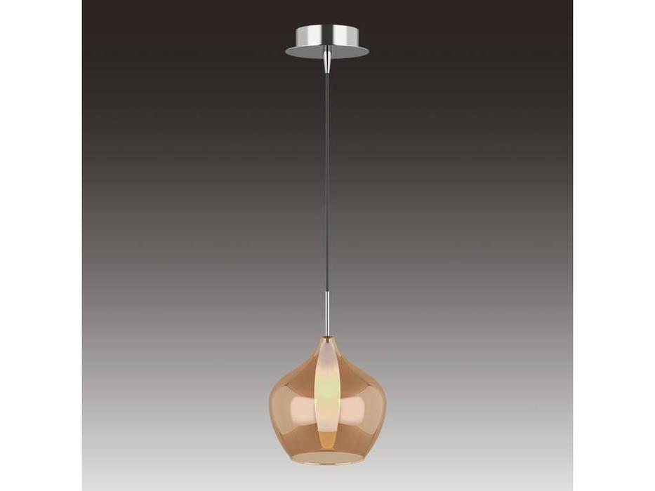 Lightstar: Pentola: люстра подвесная 1х25W G9 (хром, янтарь)