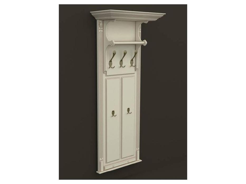 Arco: Classica Prestige: вешалка  - панель (белая, патина- коричневая)