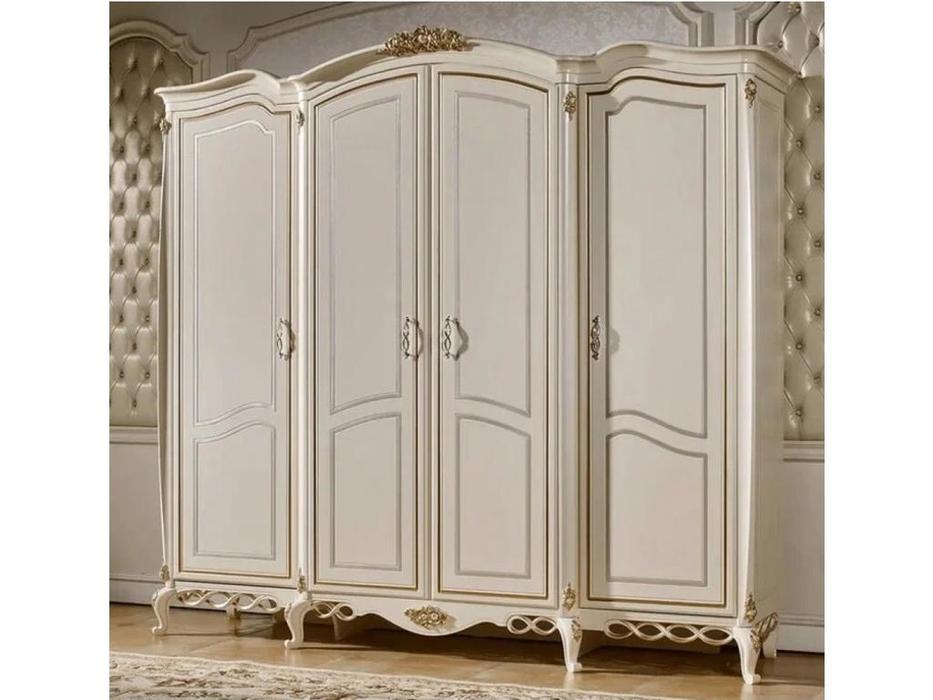 FurnitureCo: Бьянка: шкаф 4 дверный  (беж)