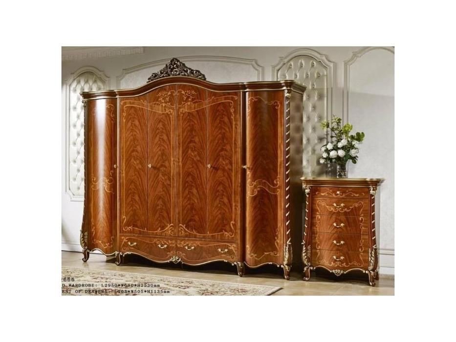 FurnitureCo: Вивальди: шкаф 6 дверный (орех)