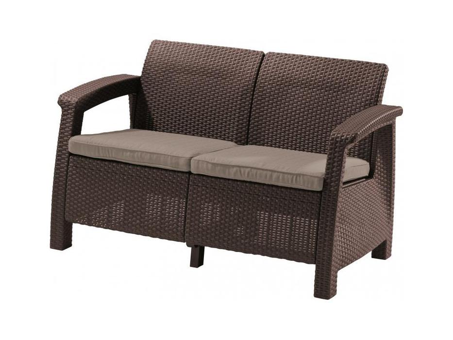 Keter: Corfu lave seat: диван уличный  (коричневый)