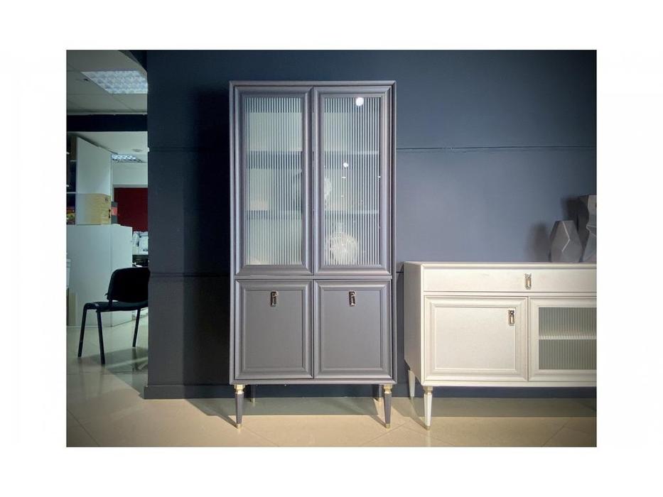 Dogtas: Lorenta: витрина 4-х дверная (серый)