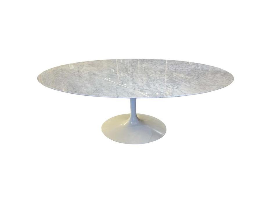 STG: Tulip Oval Marble: стол обеденный  обеденный Marble (серый)
