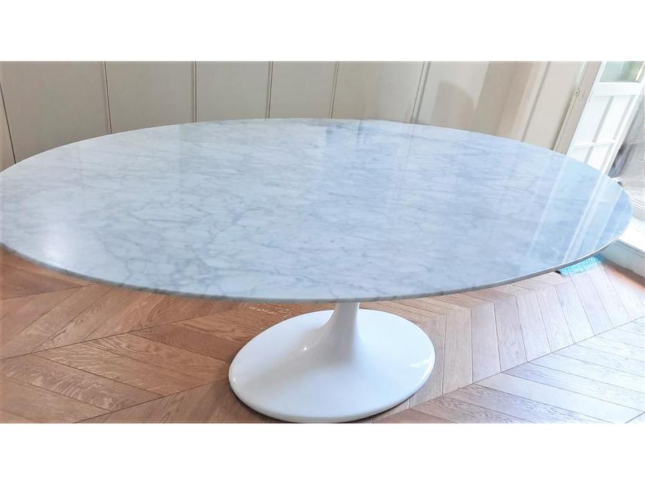 STG: Tulip Oval Marble: стол обеденный  обеденный Marble (серый)
