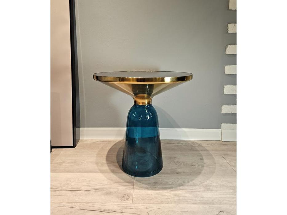 STG: Bell ClassiCon Coffee Side Table: стол журнальный  (синий, золото)