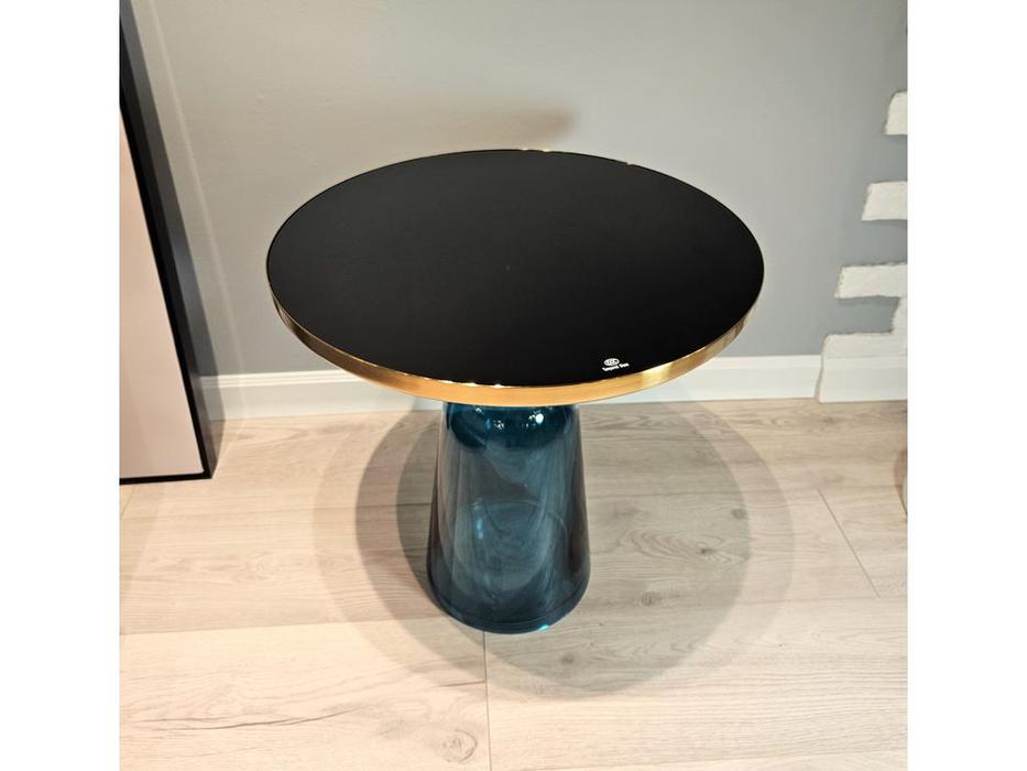 STG: Bell ClassiCon Coffee Side Table: стол журнальный  (синий, золото)