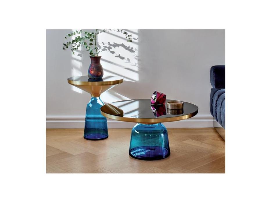 STG: Bell ClassiCon Coffee Side Table: стол журнальный  (синий, золото)