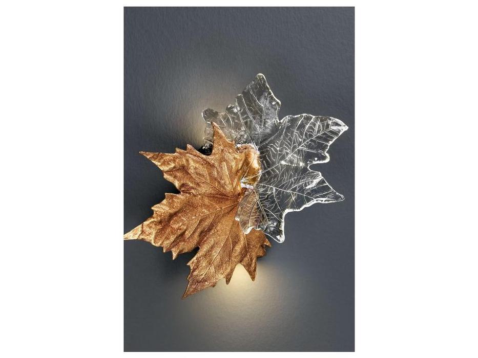 STG: Folio Leaves: бра  (прозрачный, золотой)