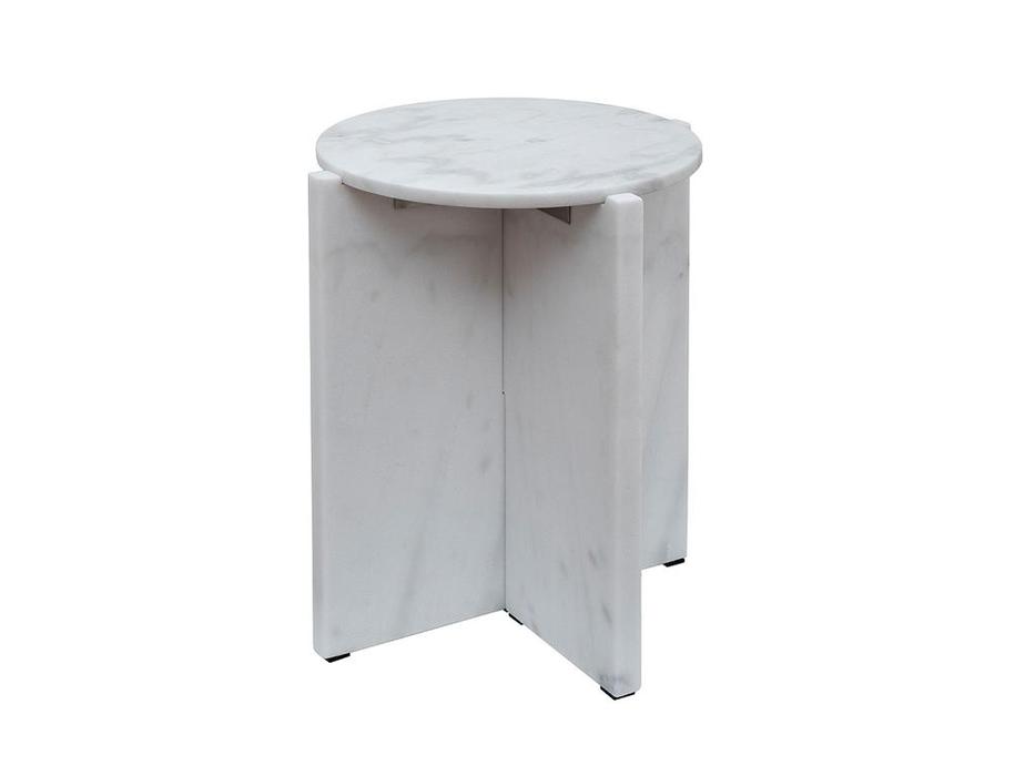 Garda Decor: стол журнальный  мрамор (белый)