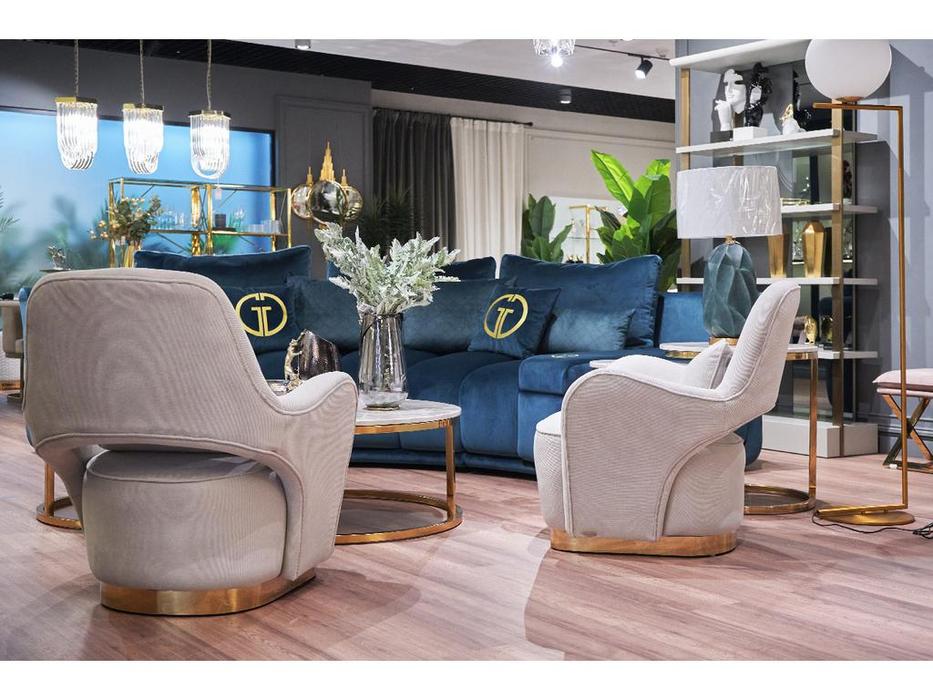Garda Decor: GD: кресло велюровое  (серый)