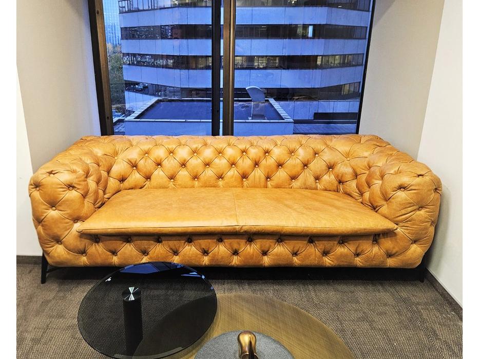 STG: Chesterfield Baroque Vintage Leather 3 Seater: диван 3-х местный (коричневый)