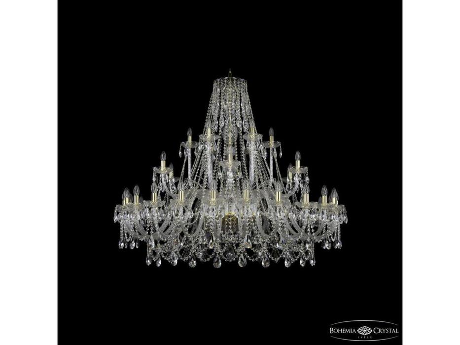 Bohemia Ivele Crystal: 1411/24+6+6/530 G: люстра хрустальная (прозрачный)